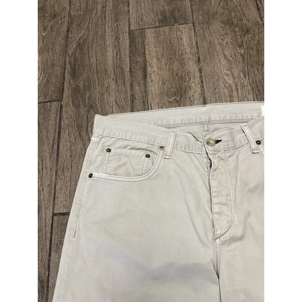 Rag & Bone RB 15X Taupe Slim Straight Tailored Workwear Jeans/Pants W34 L32